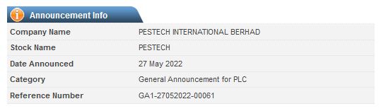 Announcement: Announcement by PCL 27052022 - 02