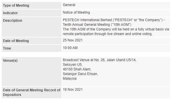 PESTECH-Annoucement-Notice-of-Meeting-AGM-261021-01