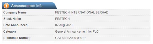 PESTECH (Cambodia) Listed in CSX-03