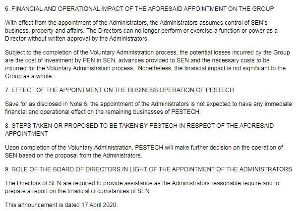 Announcement: Appointment of Administrators For Systemcorp Energy - 03