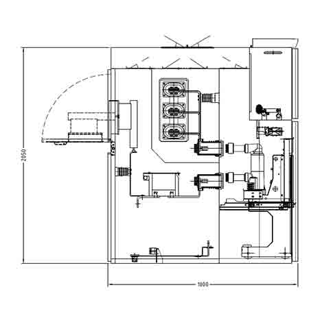 PESTECH Medium Voltage Switchgear (Incomer Side View)