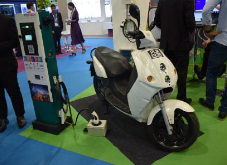 EV Charging Infrastructure showcased at the booth